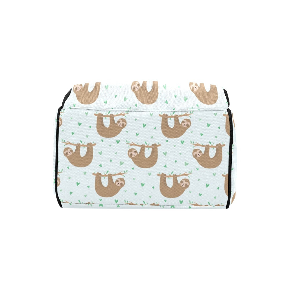Sloth Print Design LKS308 Diaper Bag Backpack