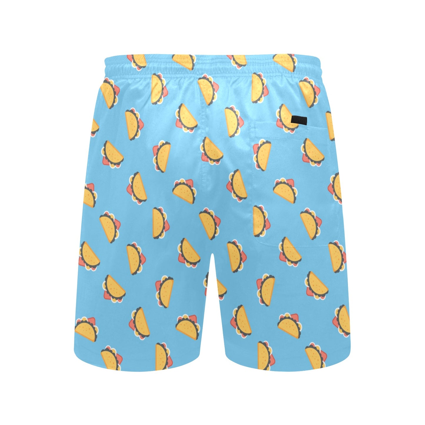 Taco Print Design LKS301 Men's Swim Trunks Beach Shorts