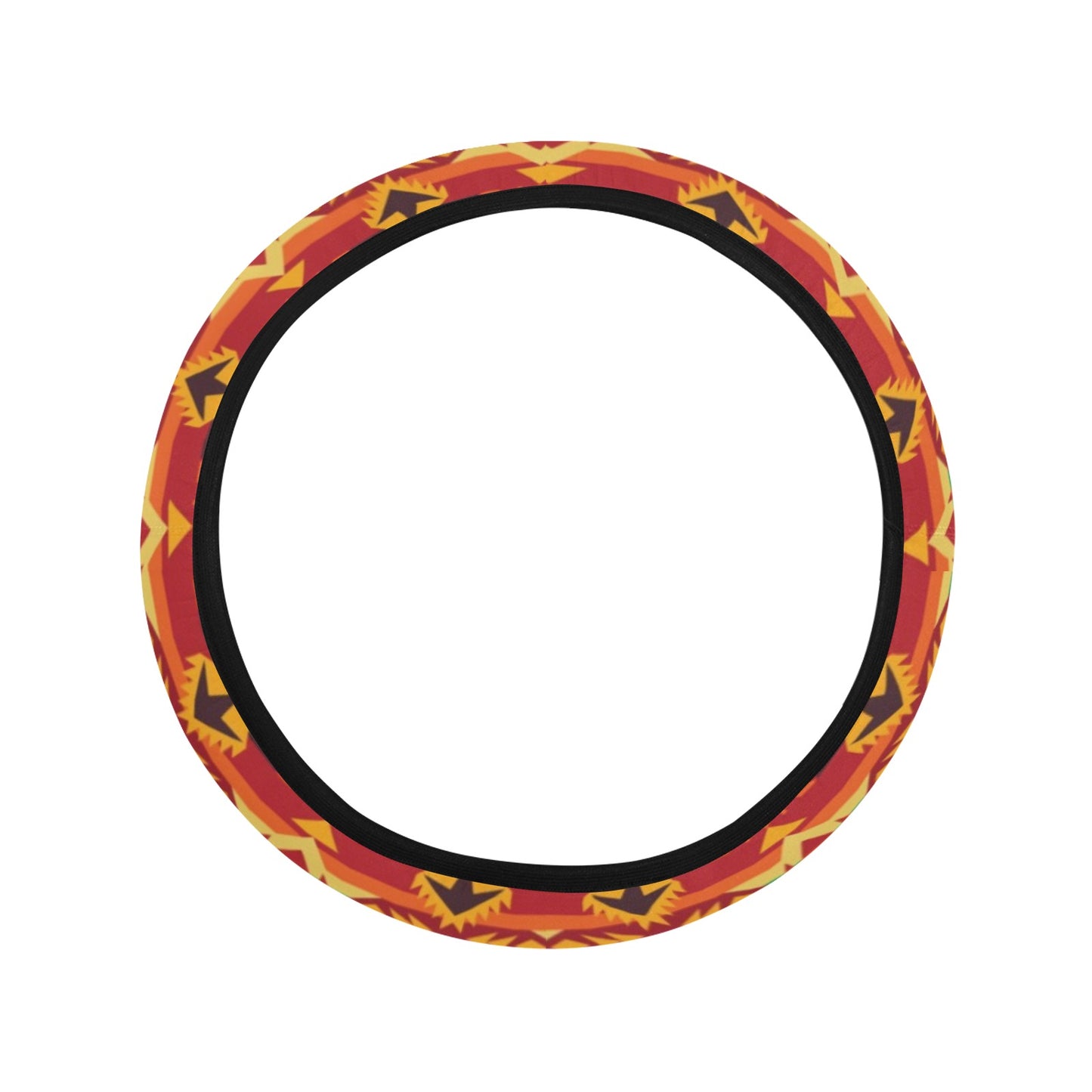 Southwest Pattern Print Design LKS309 Steering Wheel Cover with Elastic Edge