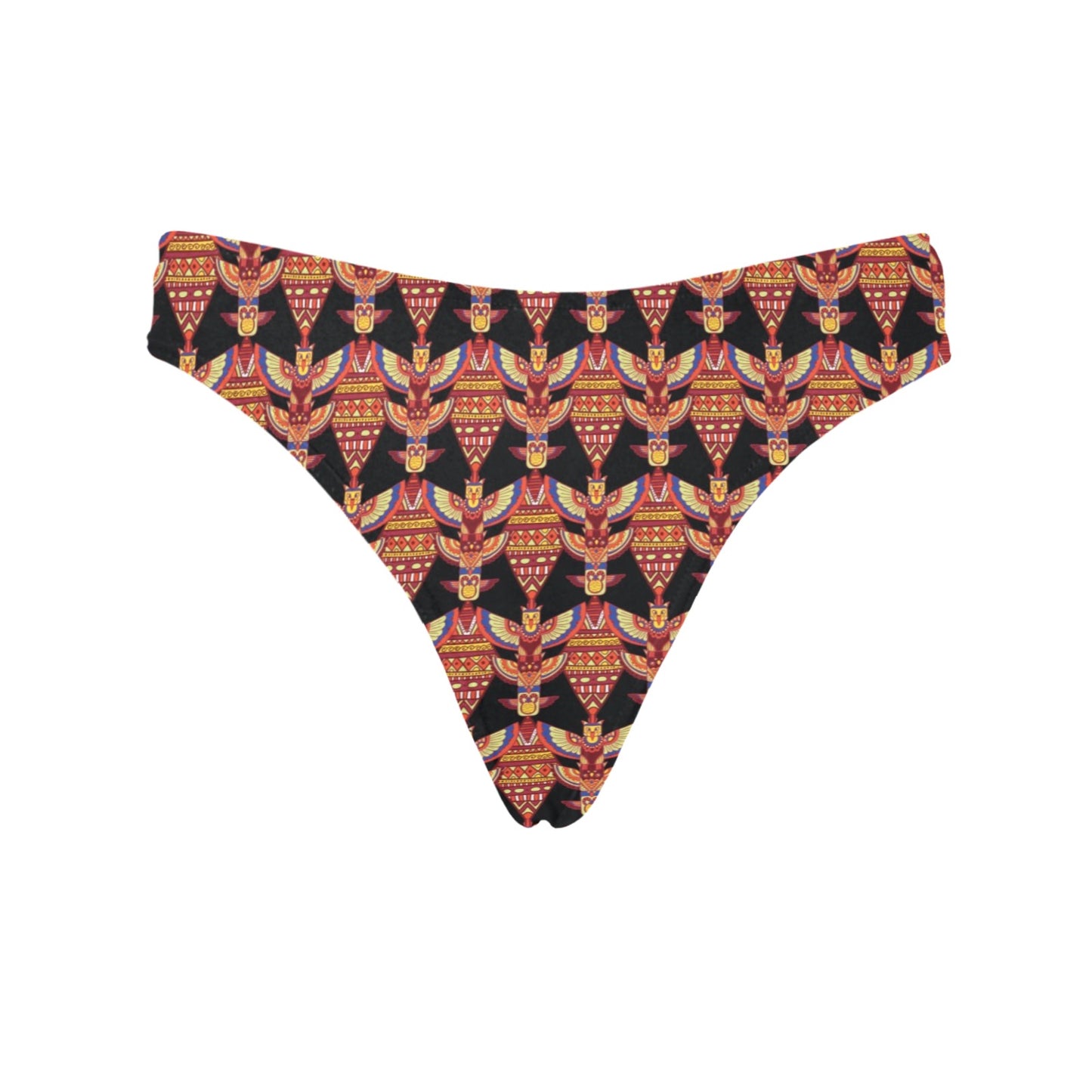 Totem Pole Print Women's Thongs