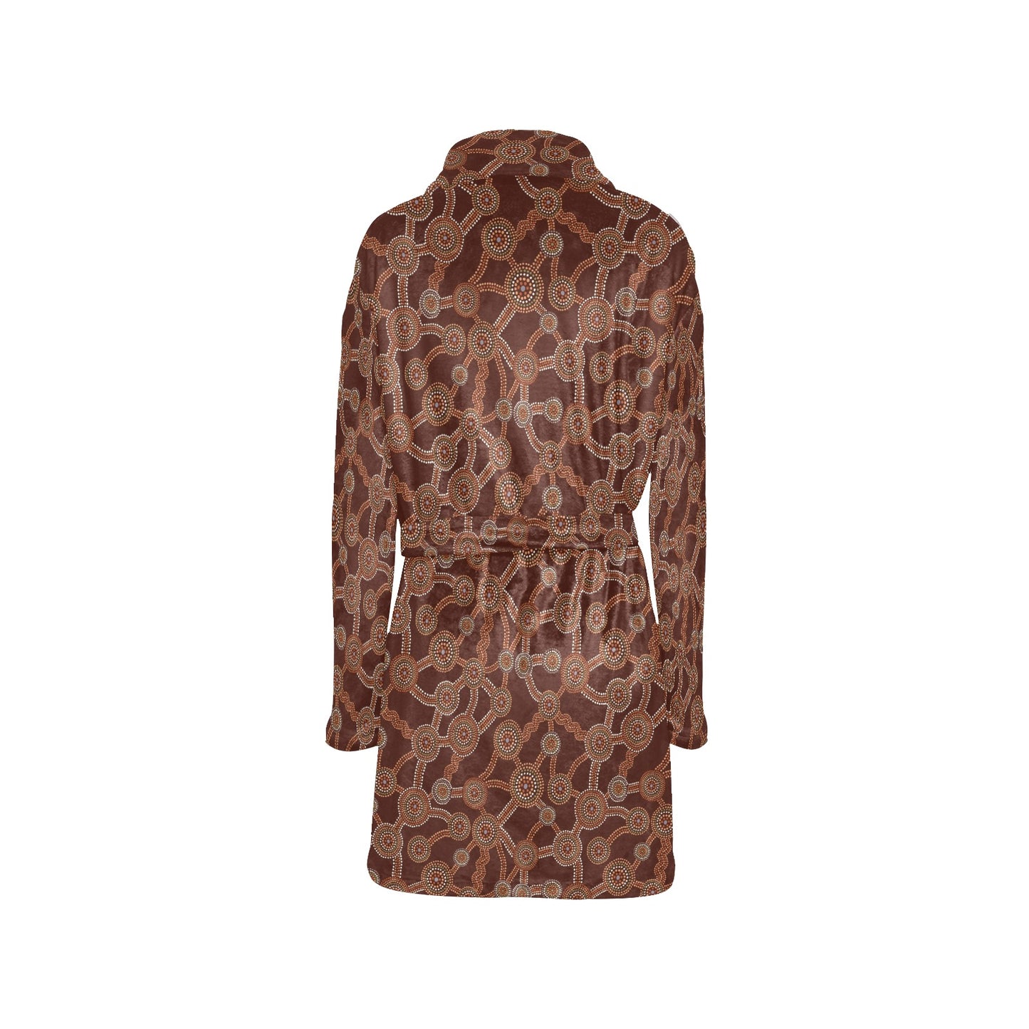 Aboriginal Pattern Print Design 03 Women's Fleece Robe
