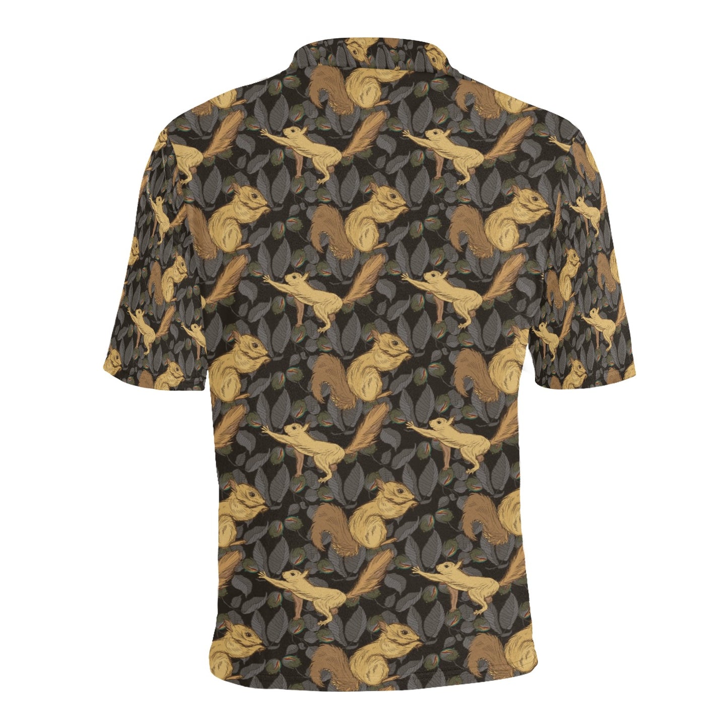 Squirrel Print Design LKS309 Men Polo Shirt