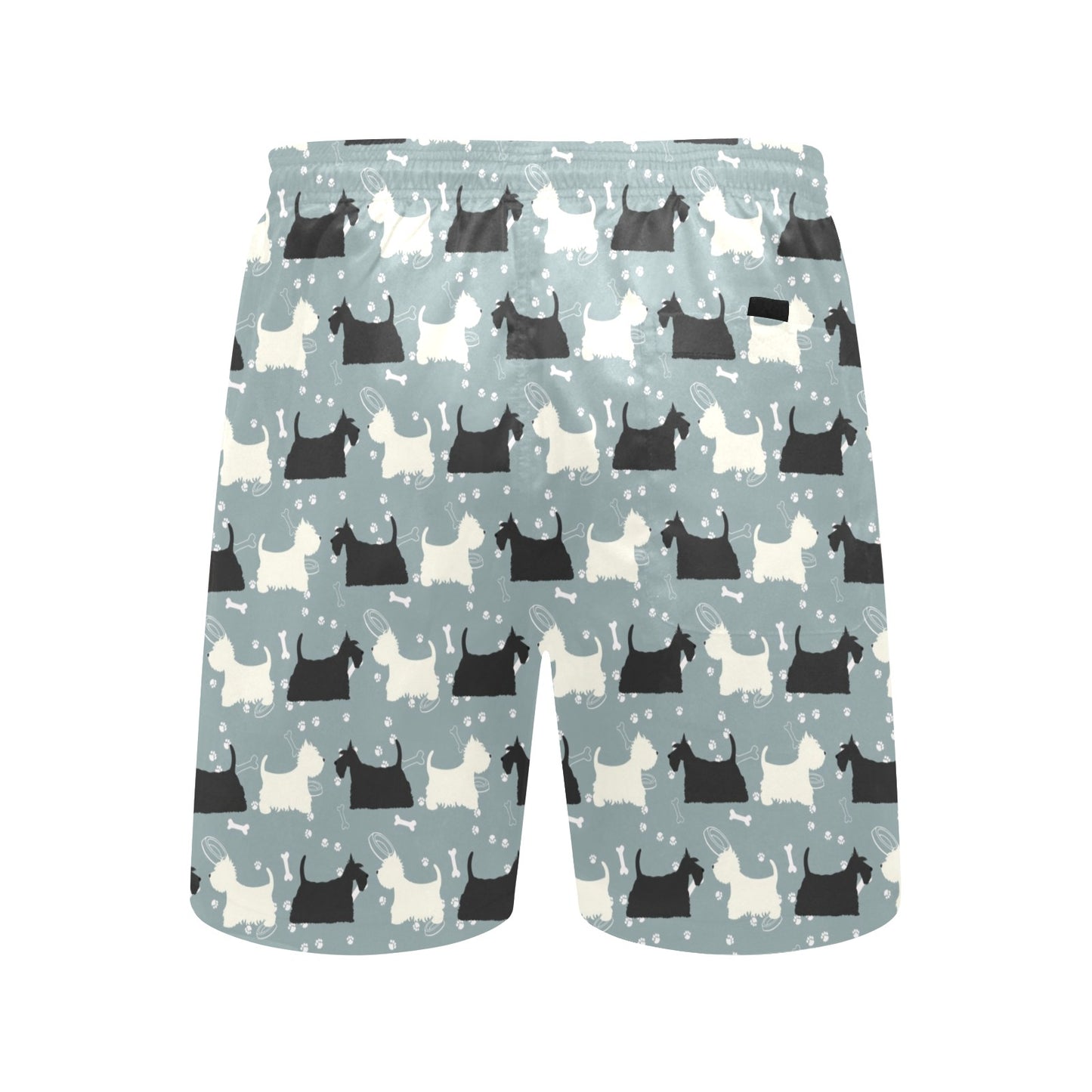 Scottish Terriers Print Design LKS301 Men's Swim Trunks Beach Shorts