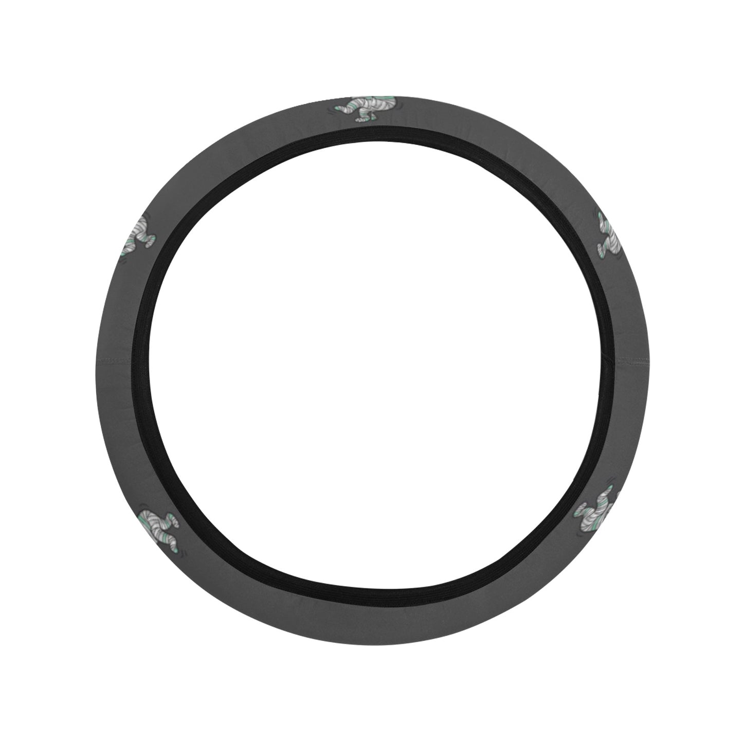 Mummy Print Design LKS305 Steering Wheel Cover with Elastic Edge