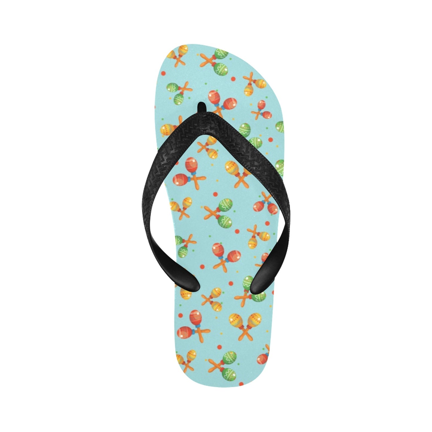 Maracas Print Design LKS402 Flip Flops