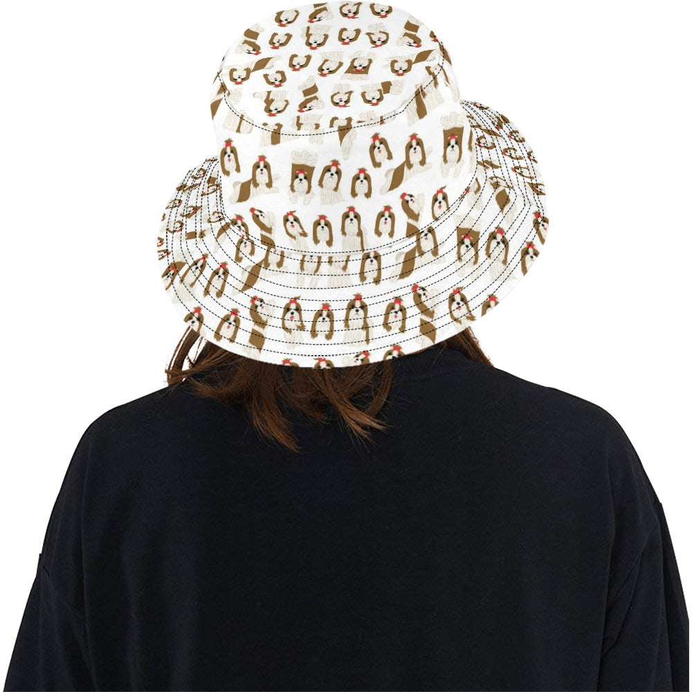 Shih Tzu Print Design LKS302 Unisex Bucket Hat