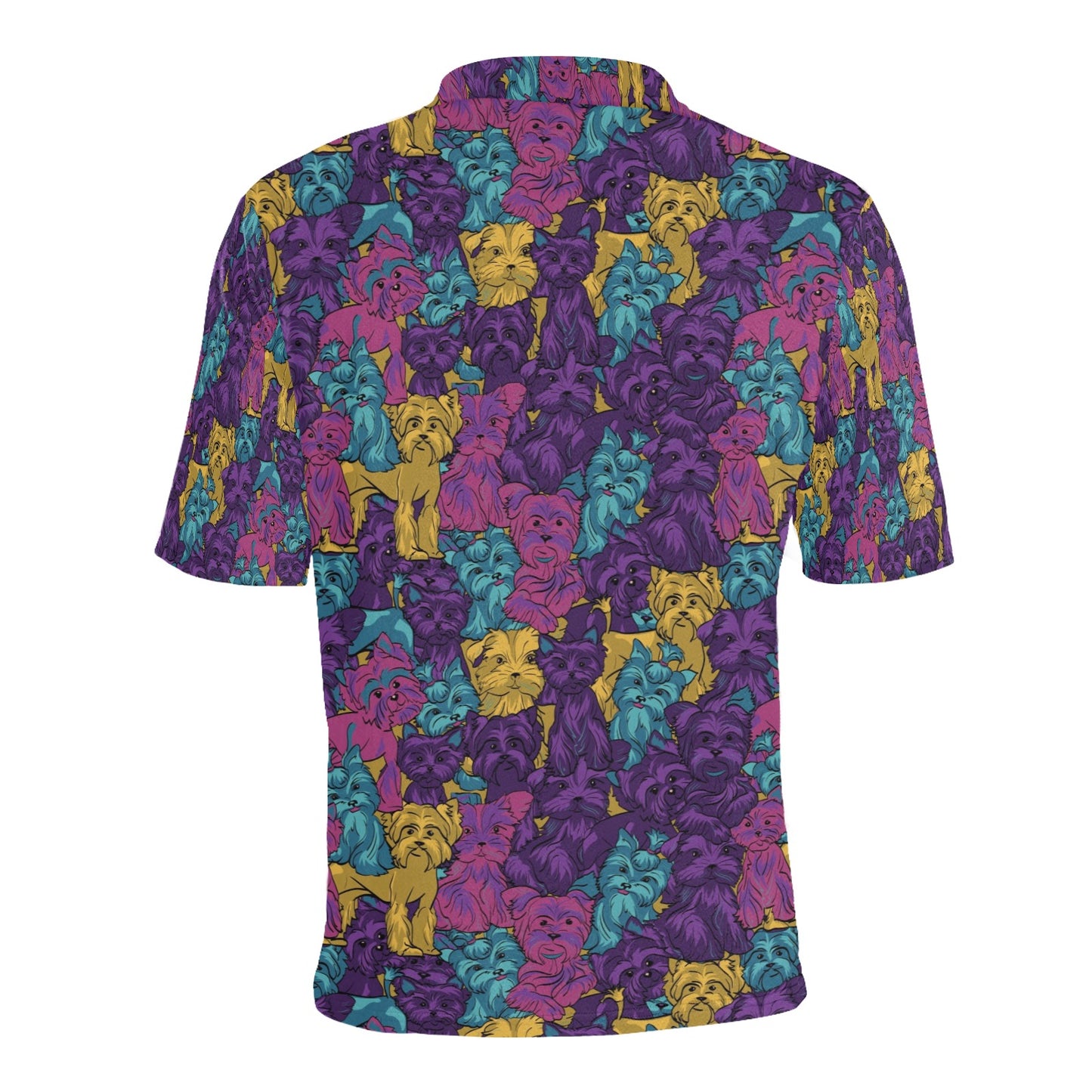 Yorkshire Terriers Print Design LKS3010 Men Polo Shirt