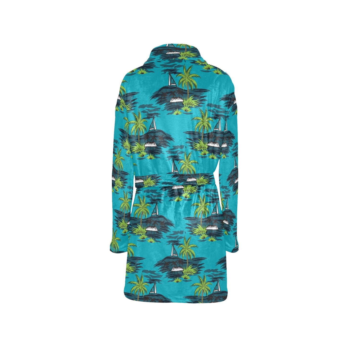 Pacific island Pattern Print Design A01 Women's Fleece Robe