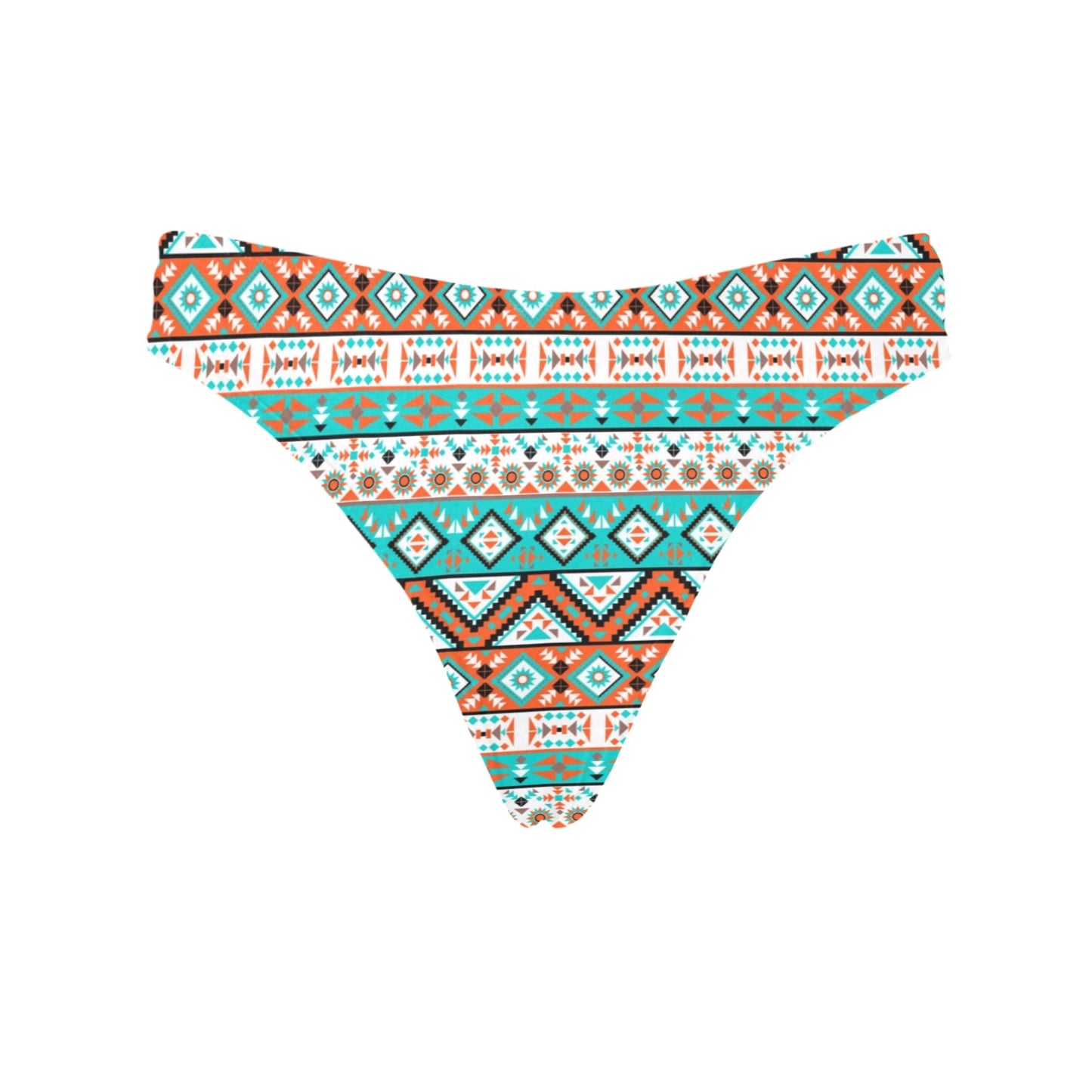 Navajo Style Print Pattern Women's Thongs