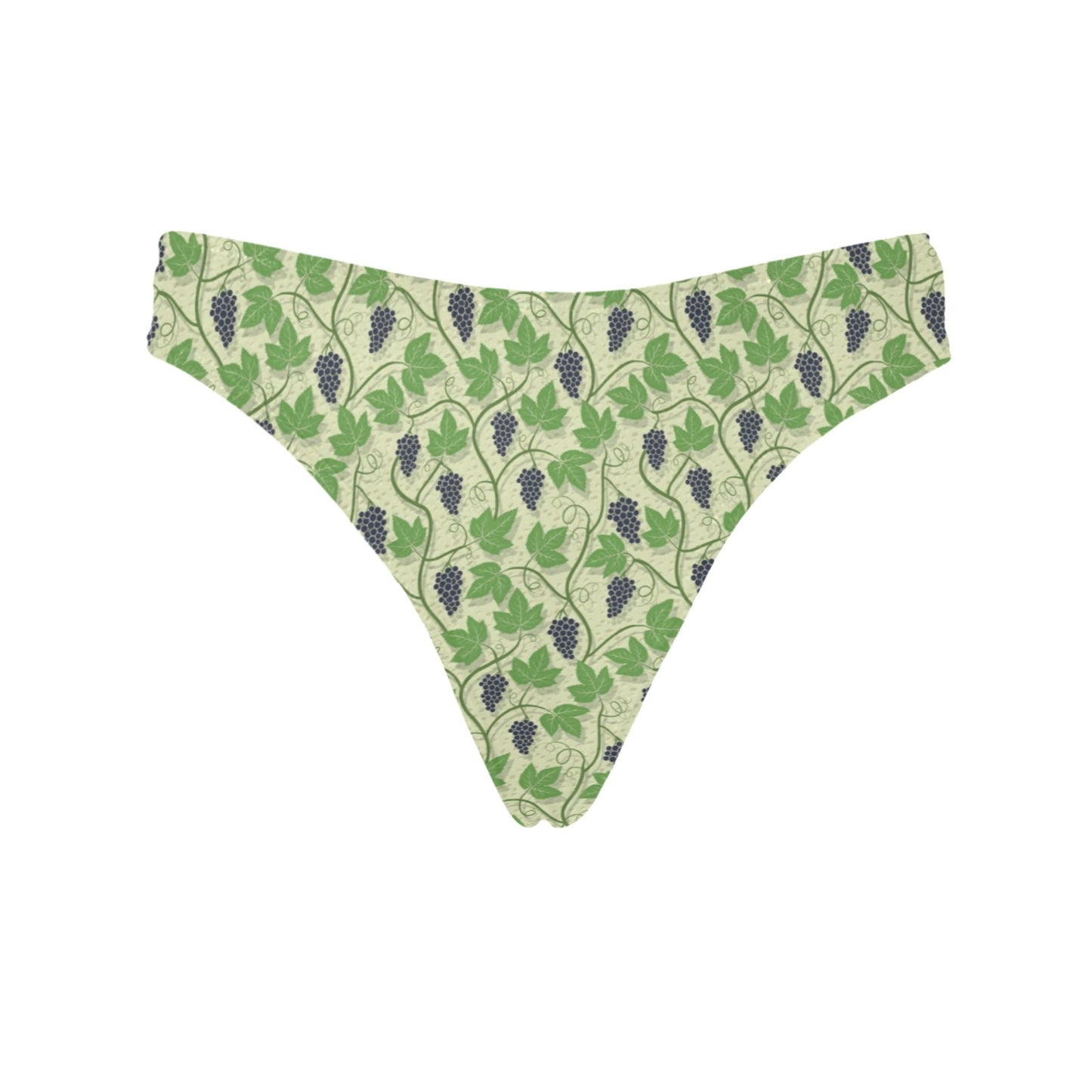 Wine Grape Thmed Print Women's Thongs
