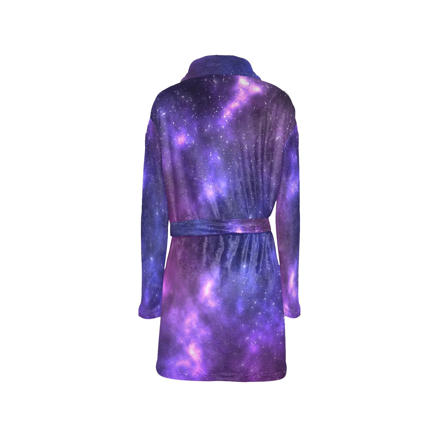 Celestial Purple Blue Galaxy Women's Fleece Robe