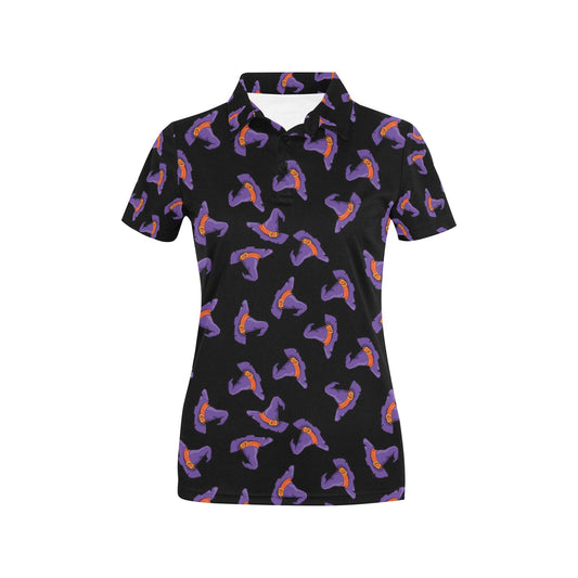 Witch Hat Print Design LKS304 Women's Polo Shirt