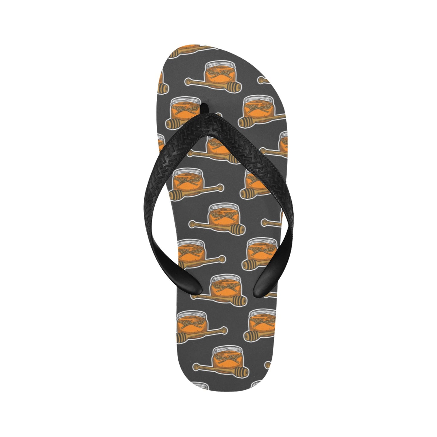 Honey Bee Print Design LKS305 Flip Flops