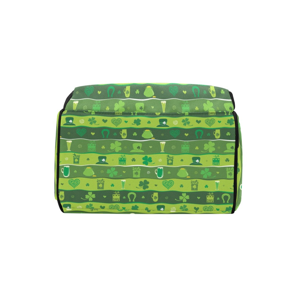 Shamrock Print Design LKS303 Diaper Bag Backpack
