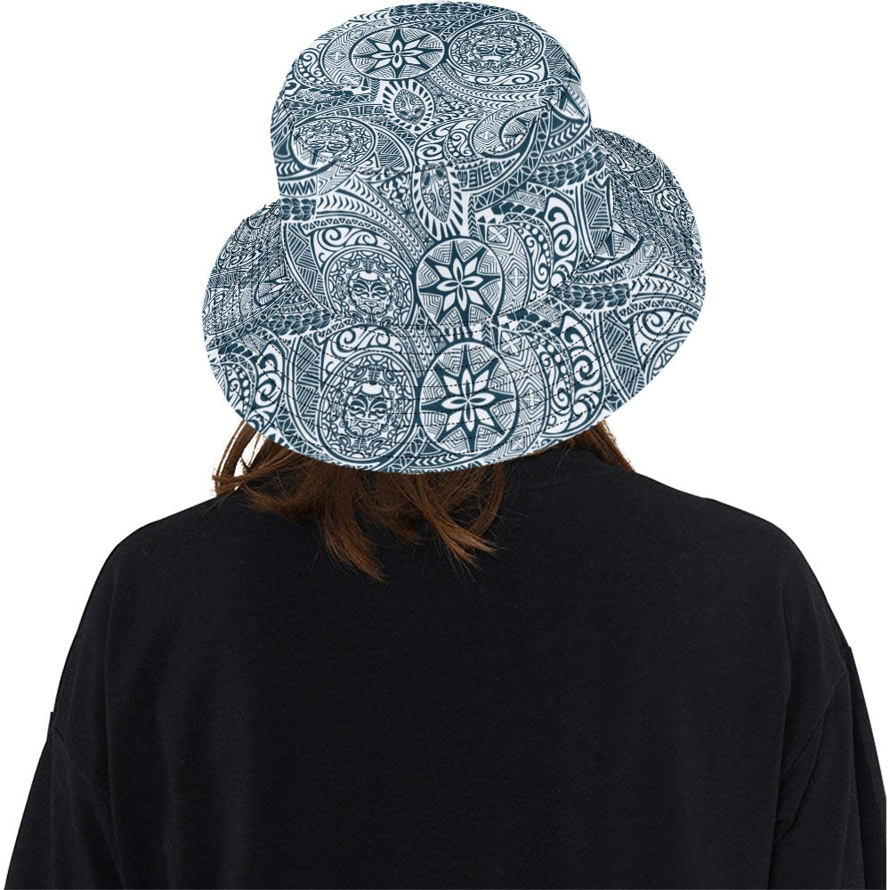 Samoan Pattern Print Design LKS306 Unisex Bucket Hat