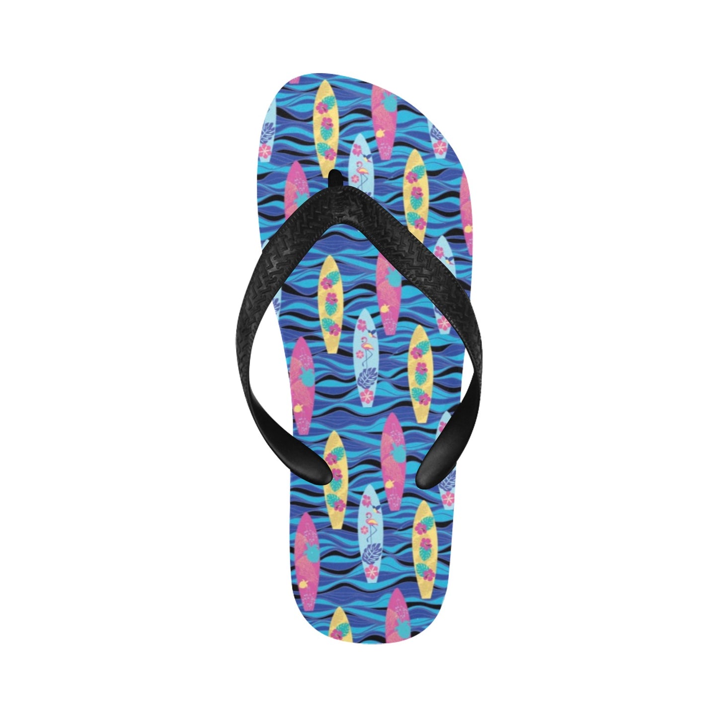 Surfboard Print Design LKS304 Flip Flops