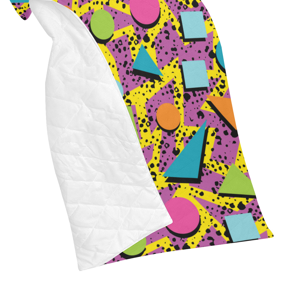 80s Pattern Print Design 1 Premium Quilt