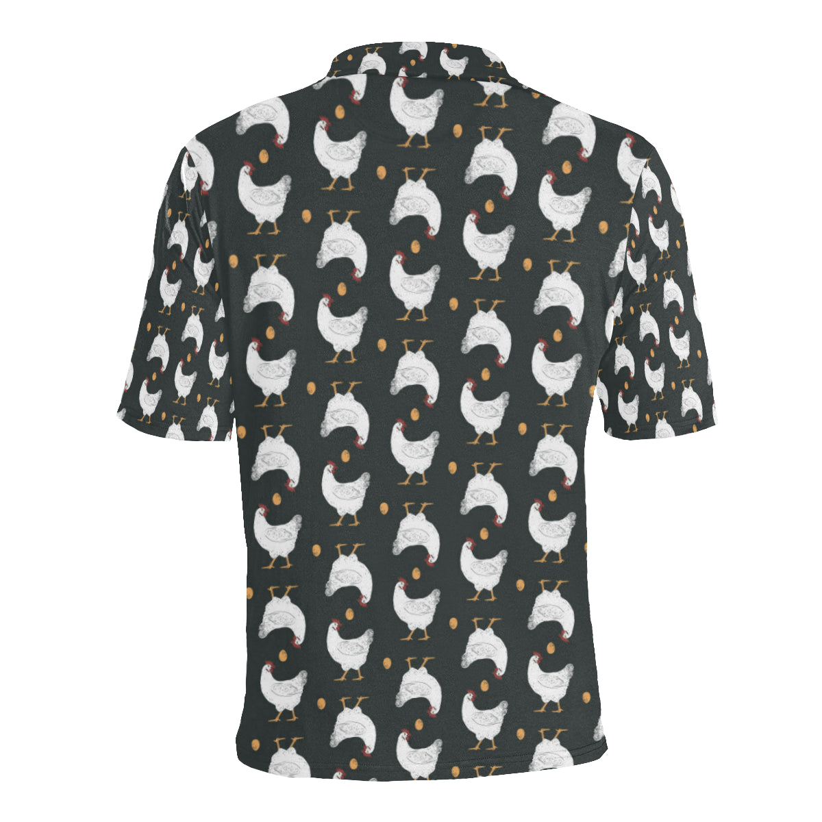 Chicken Pattern Print Design 06 Men Polo Shirt