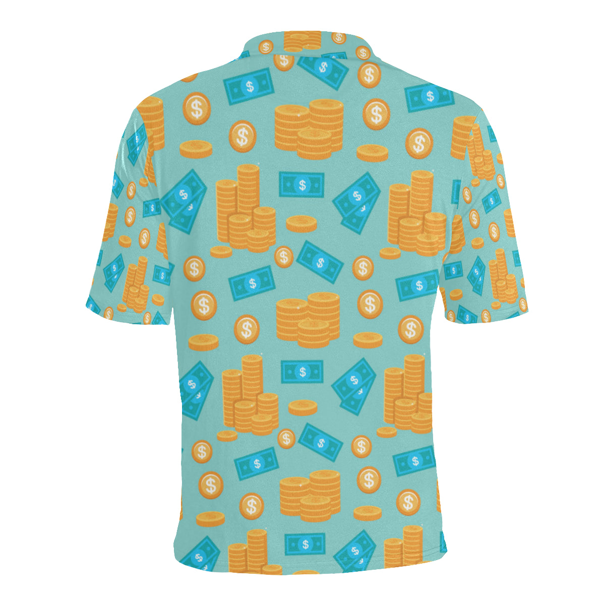 Money Pattern Print Design 03 Men Polo Shirt