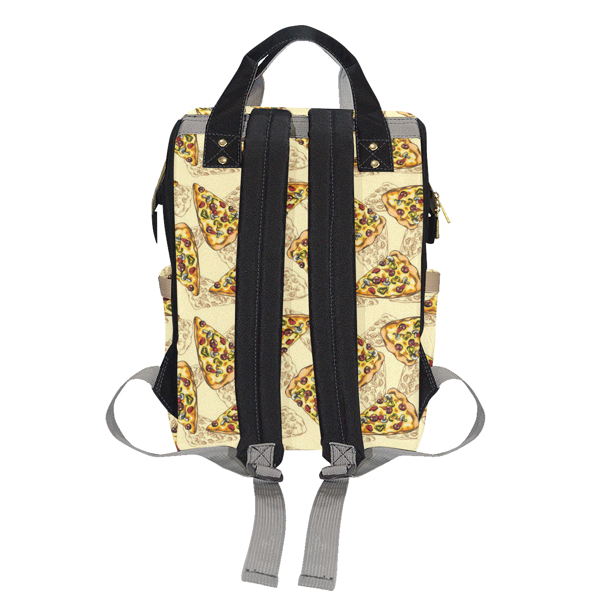 Pizza Pattern Print Design A01 Diaper Bag Backpack