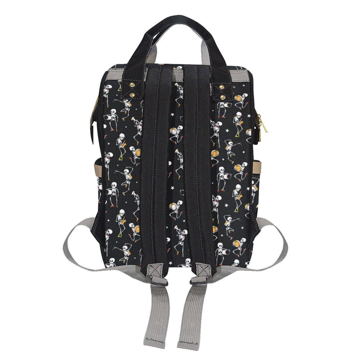 Skeleton Dance Print Diaper Bag Backpack