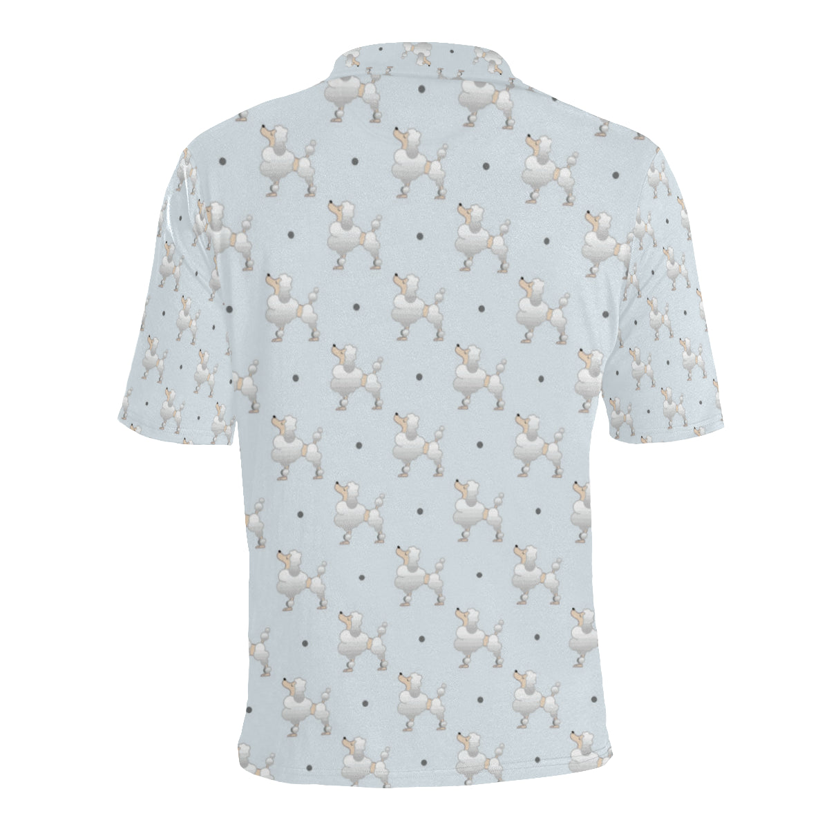 Poodle Pattern Print Design A05 Men Polo Shirt