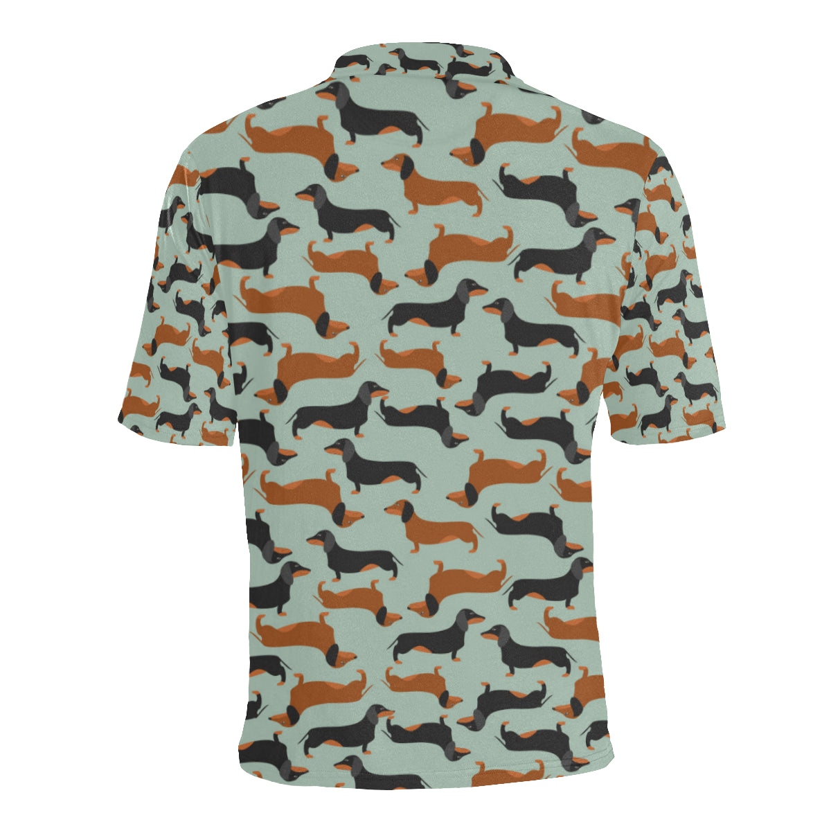 Dachshund Cute Print Pattern Men Polo Shirt