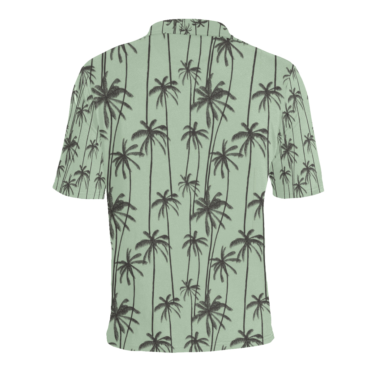 Palm Tree Pattern Print Design A04 Men Polo Shirt