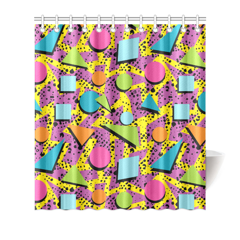 80s Pattern Print Design 1 Shower Curtain