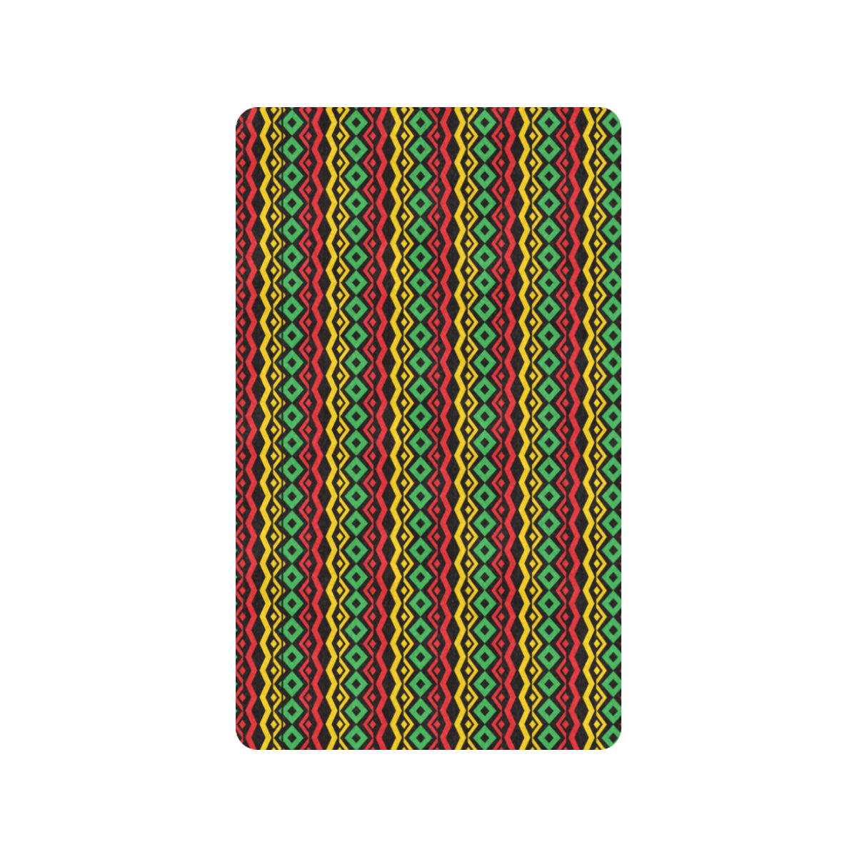Rasta Reggae Color Themed Rubber Doormat