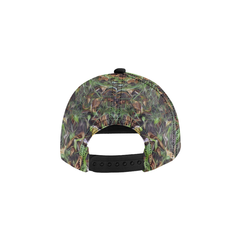 Camouflage Realistic Tree Print Snapback Cap