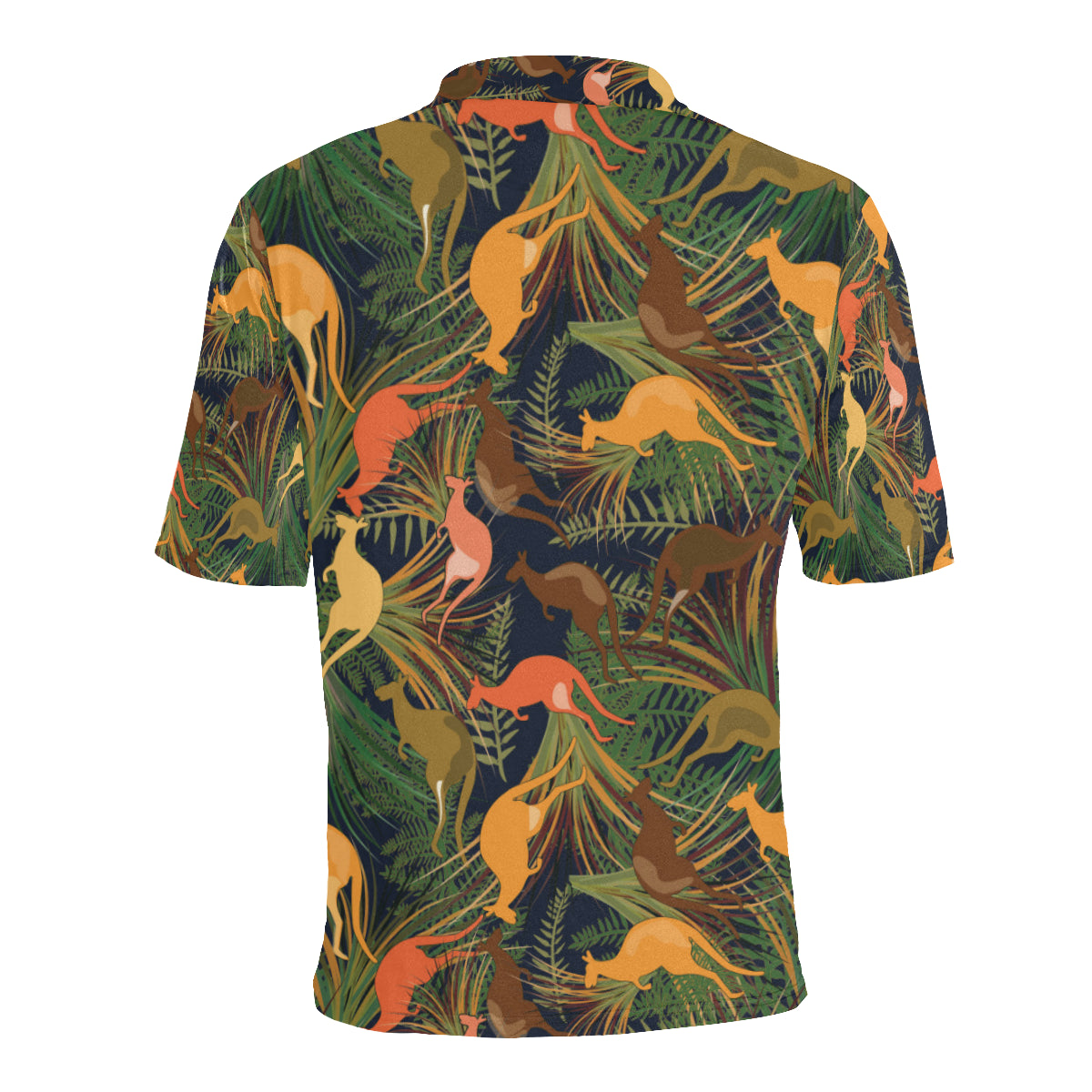 Kangaroos Pattern Print Design 07 Men Polo Shirt
