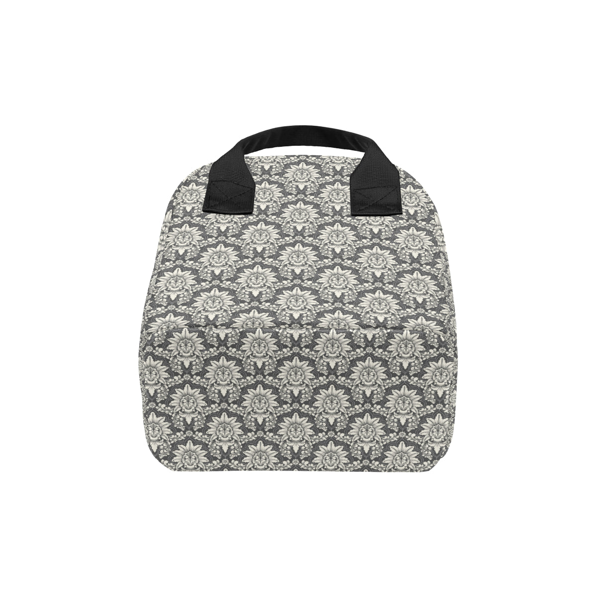 Damask Elegant Print Pattern Insulated Lunch Bag