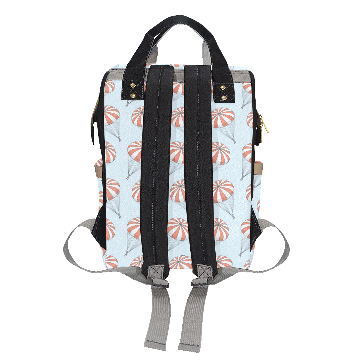 Skydiving Pattern Print Design 01 Diaper Bag Backpack