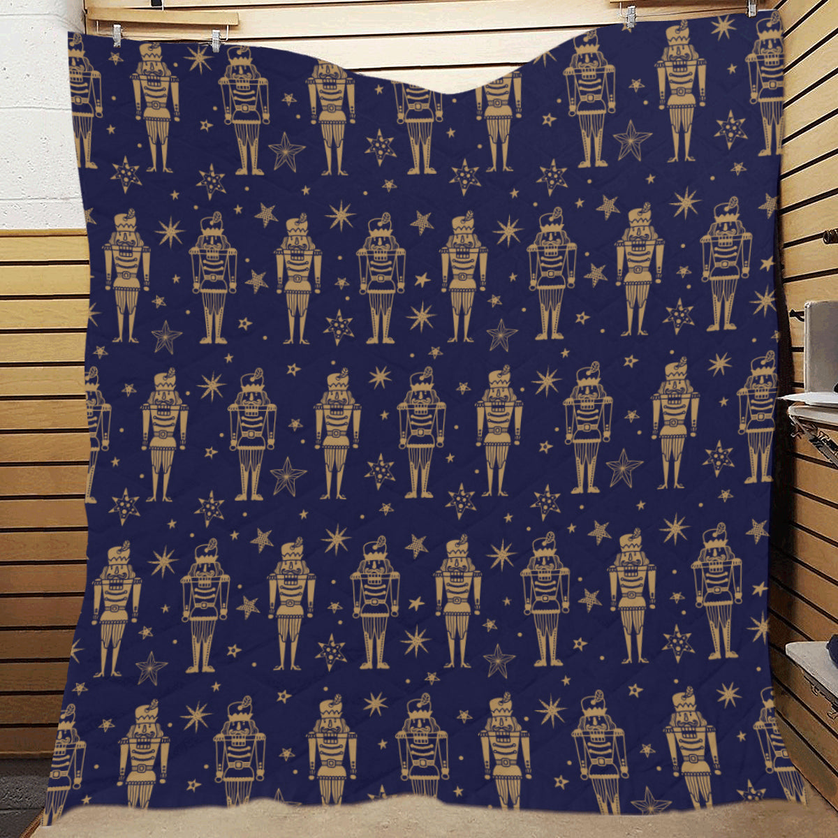 Nutcracker Pattern Print Design A05 Premium Quilt