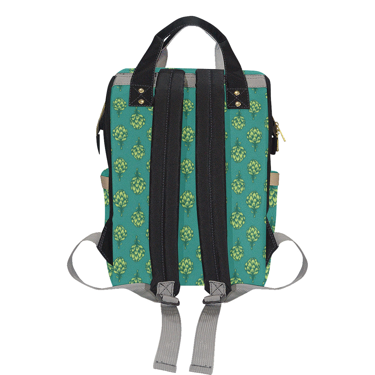 Artichoke Pattern Print Design 04 Diaper Bag Backpack