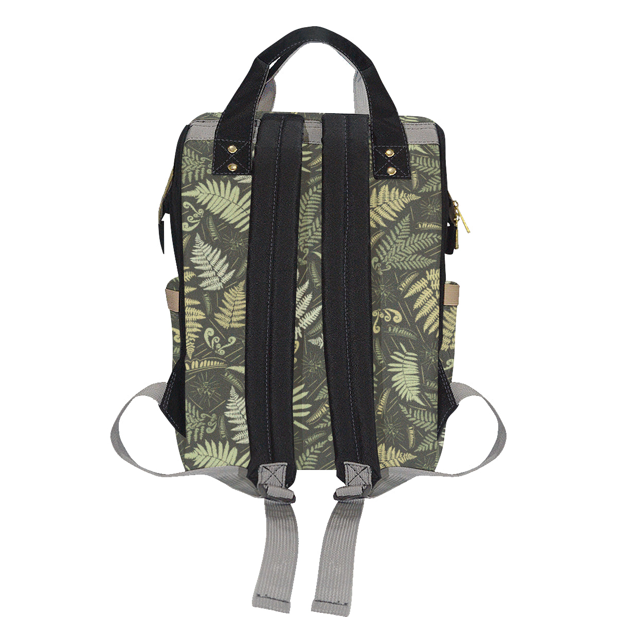 Fern Leave Green Print Pattern Diaper Bag Backpack