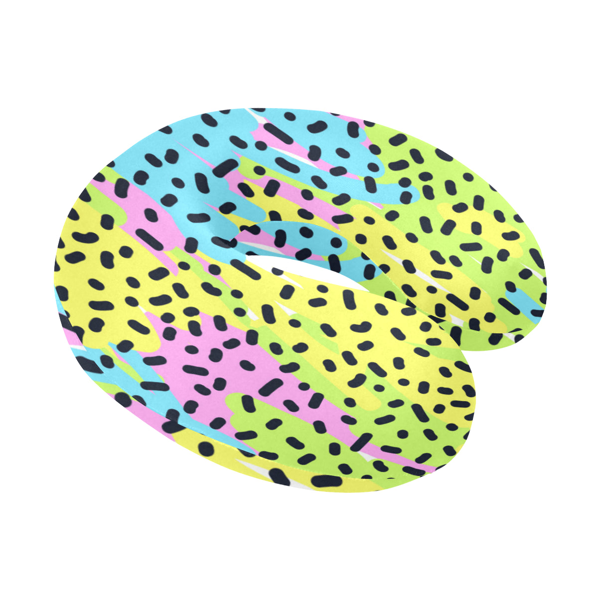 90s Pattern Print Design 2 U-Shaped Travel Neck Pillow