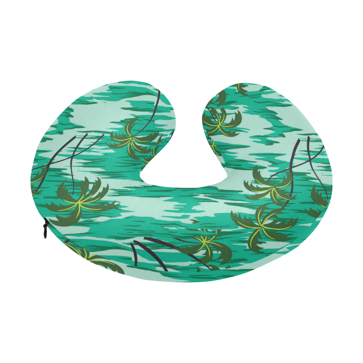 Palm Tree Pattern Print Design A01 U-Shaped Travel Neck Pillow