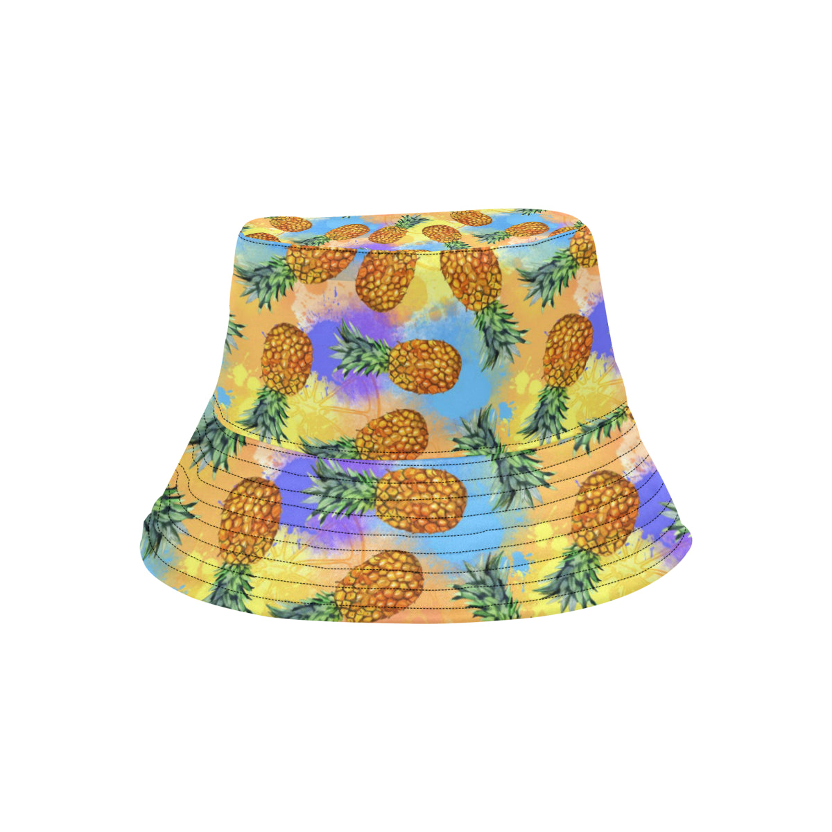Pineapple Pattern Print Design PP09 Unisex Bucket Hat