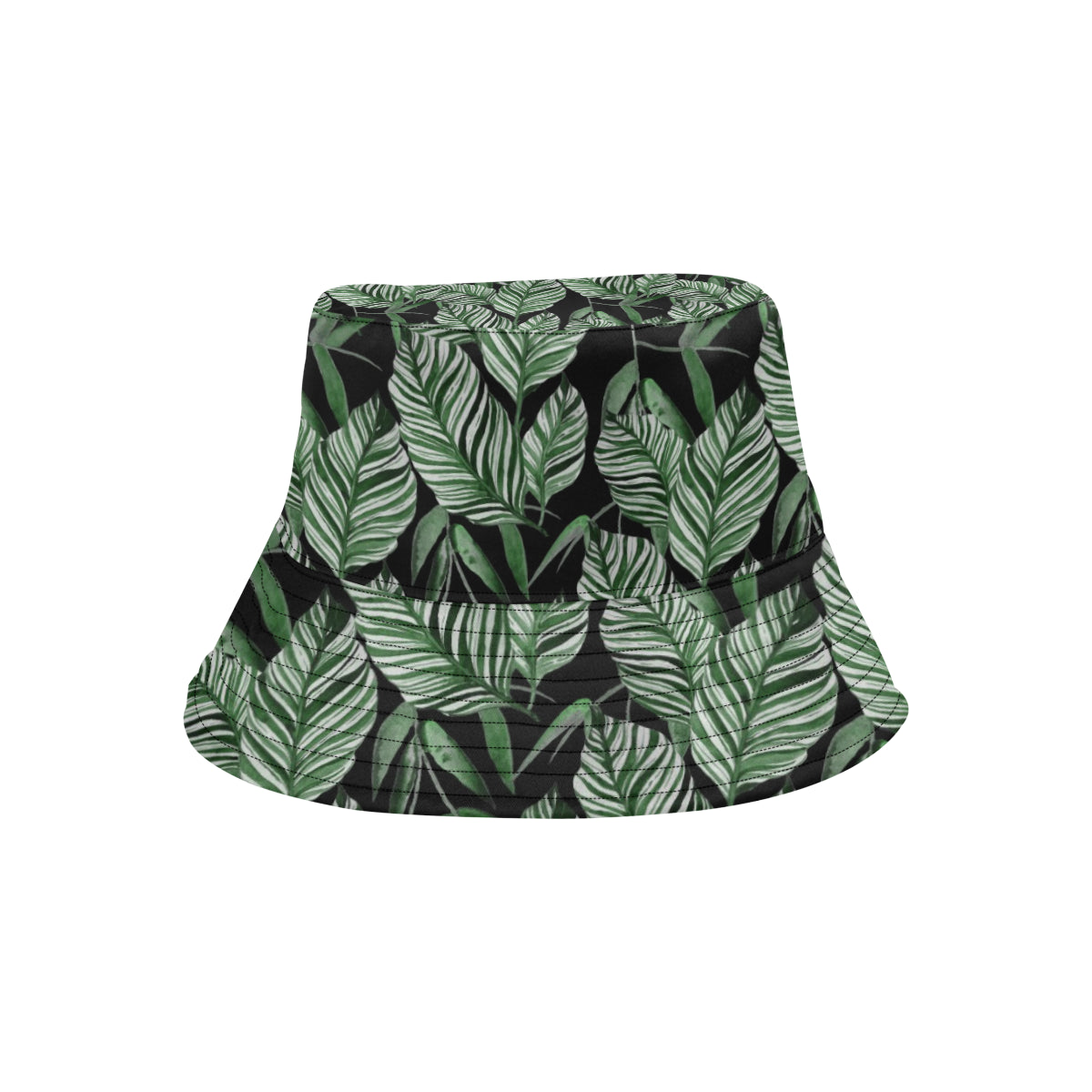 Palm Leaves Pattern Print Design PL09 Unisex Bucket Hat