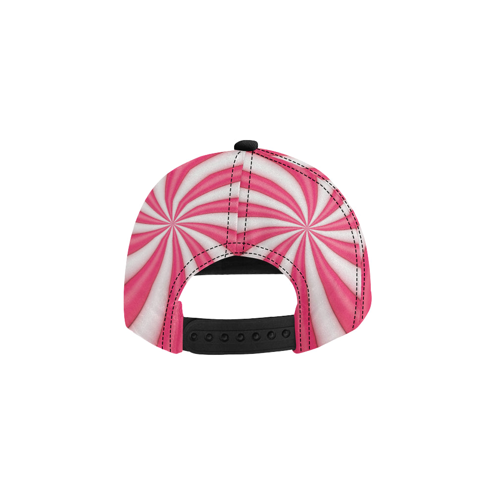 Vortex Twist Swirl Candy Print Snapback Cap