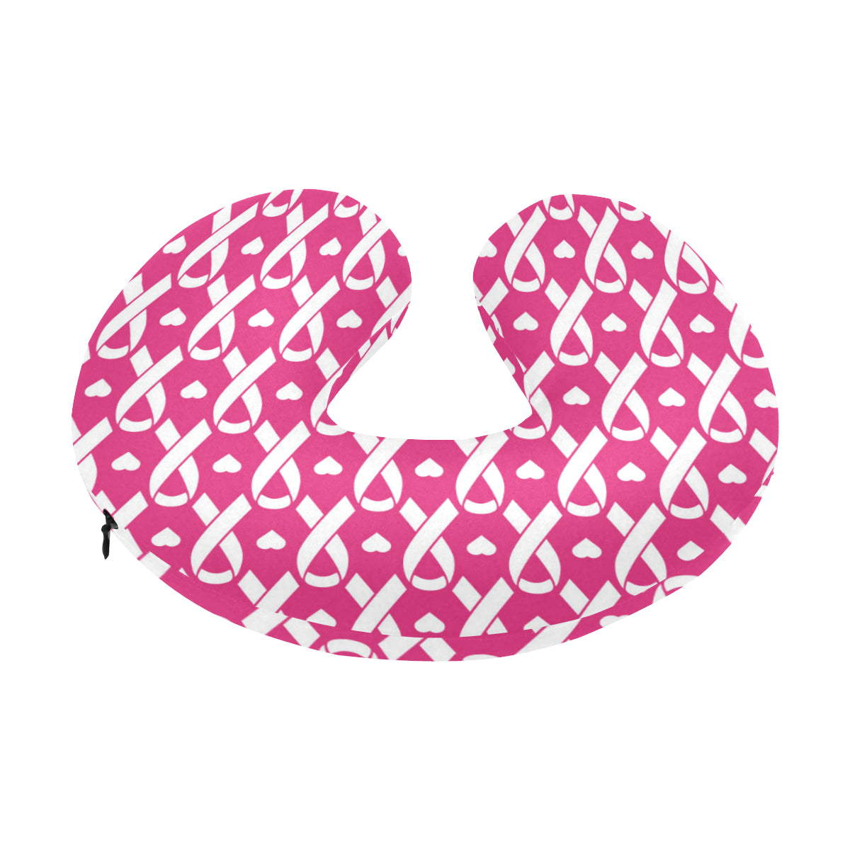 Breast cancer Pattern Print Design 05 U-Shaped Travel Neck Pillow