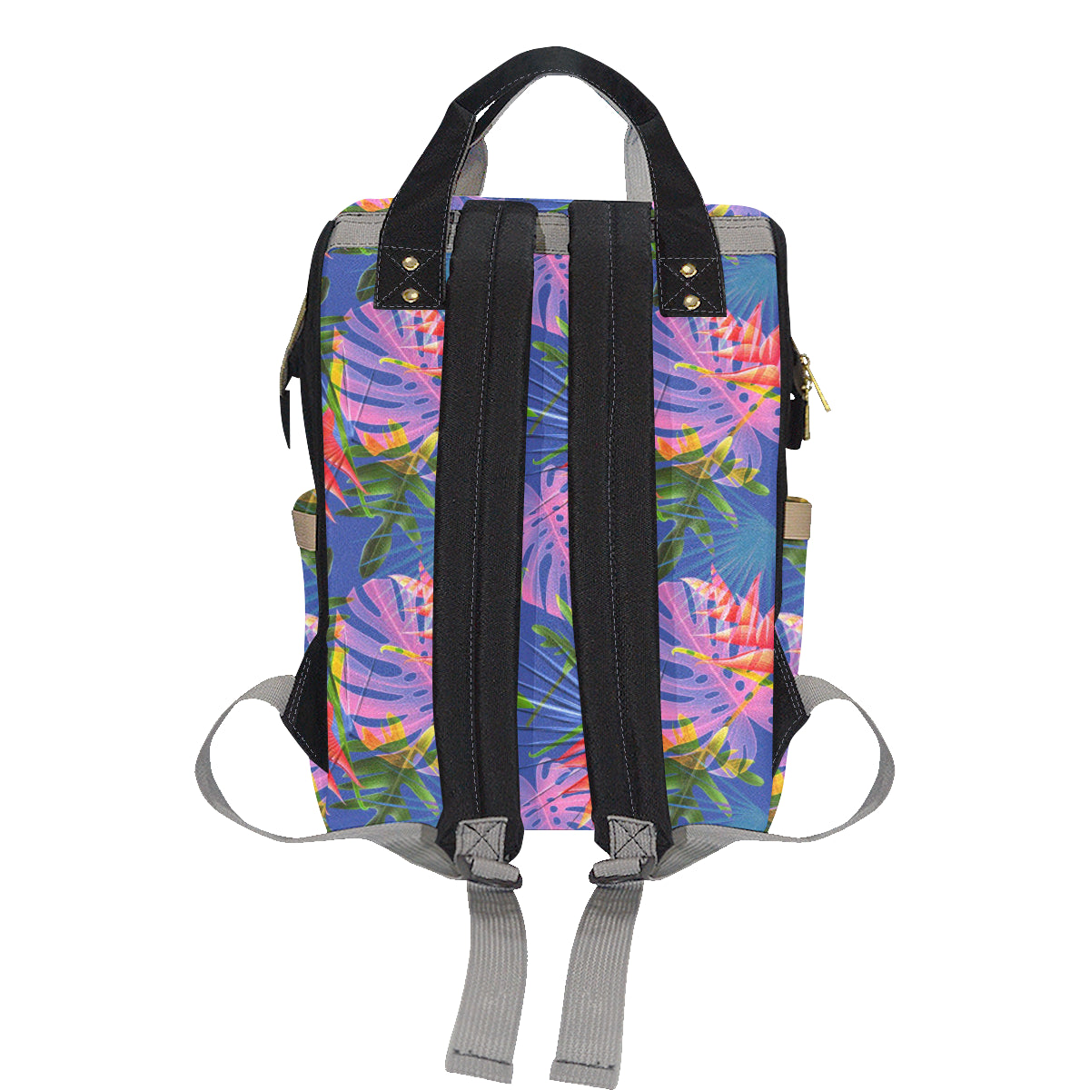 Tropical Flower Pattern Print Design TF025 Diaper Bag Backpack