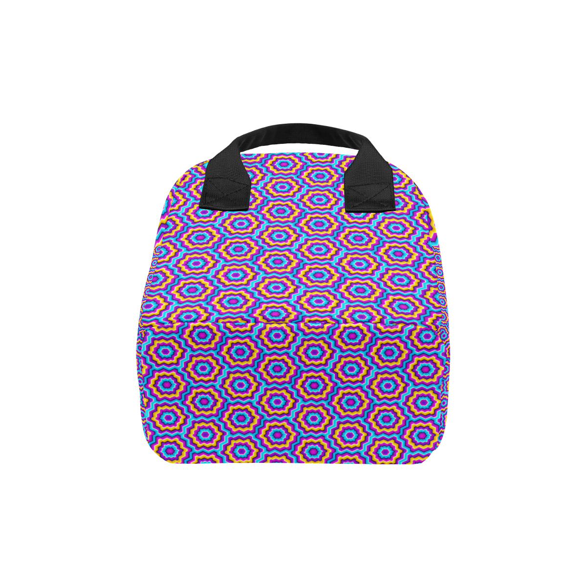 Optical illusion Techno Movement Insulated Lunch Bag