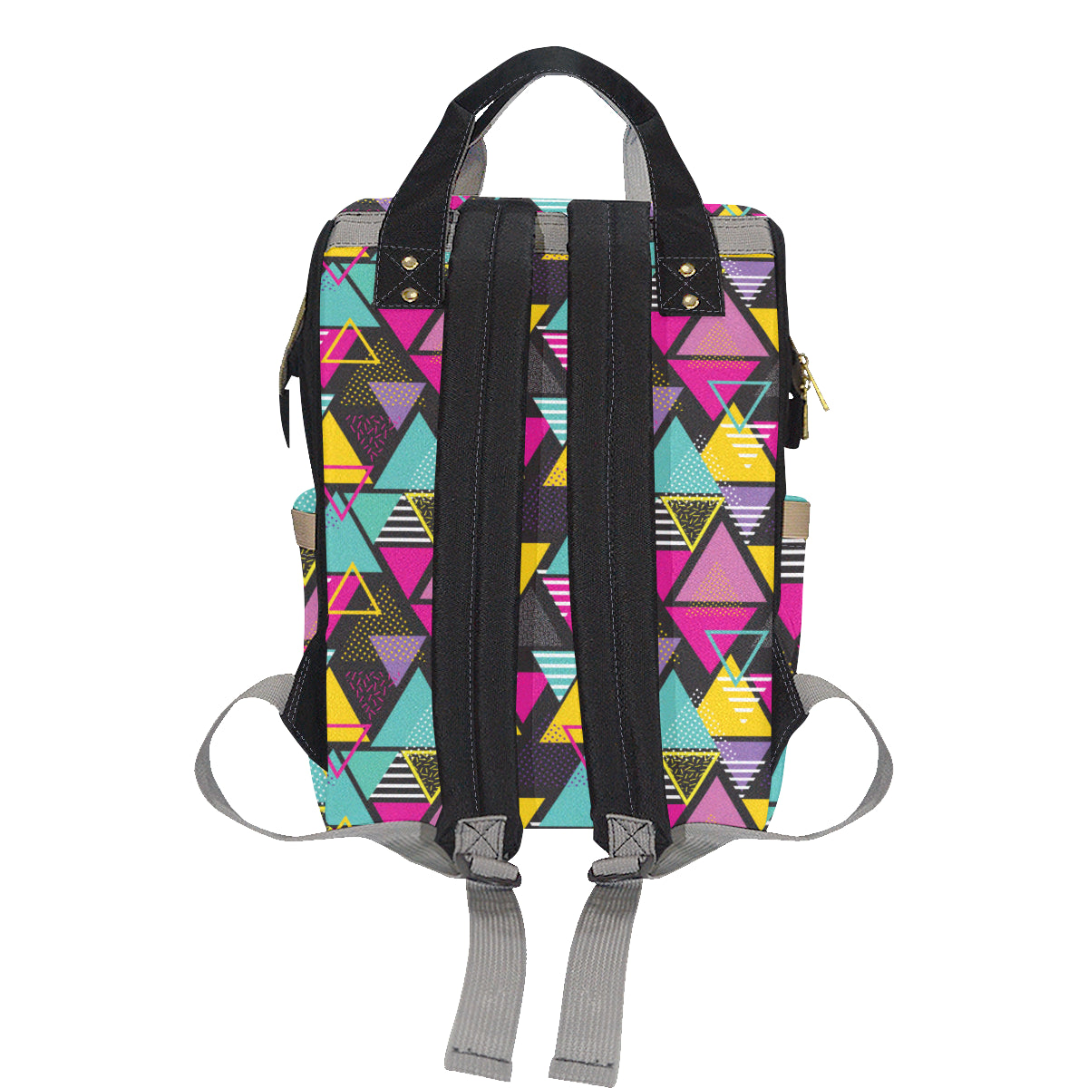 Geometric Colorful Pattern Print Design 02 Diaper Bag Backpack