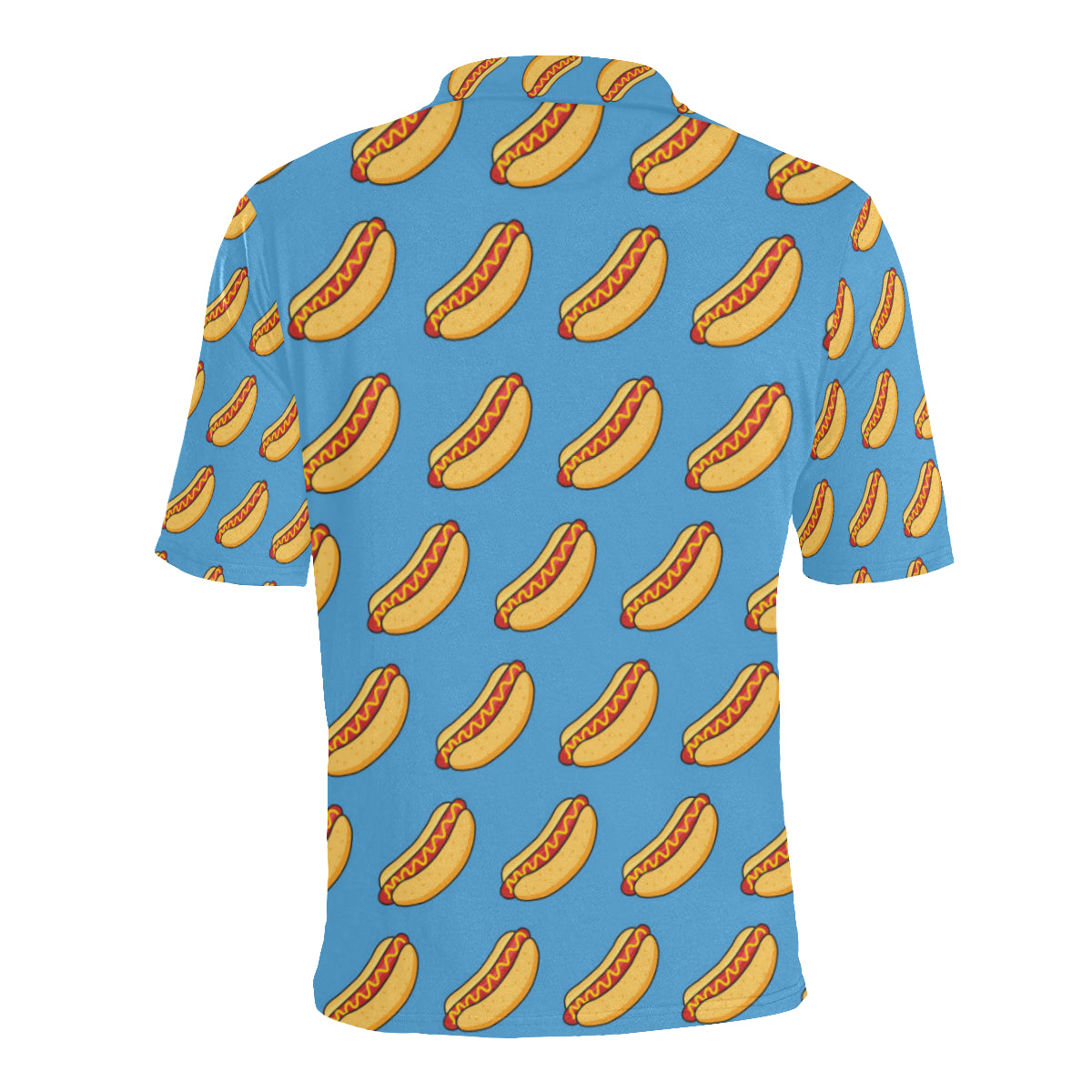 Hot Dog Pattern Print Design 02 Men Polo Shirt