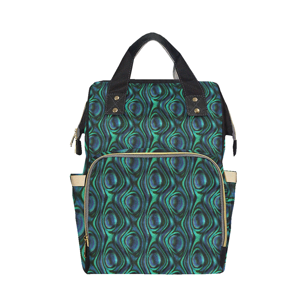 Abalone Pattern Print Design 01 Diaper Bag Backpack