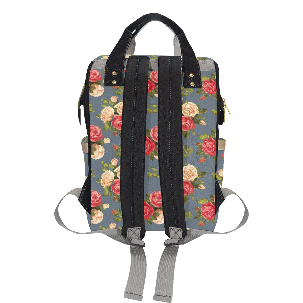 Rose Pattern Print Design RO017 Diaper Bag Backpack