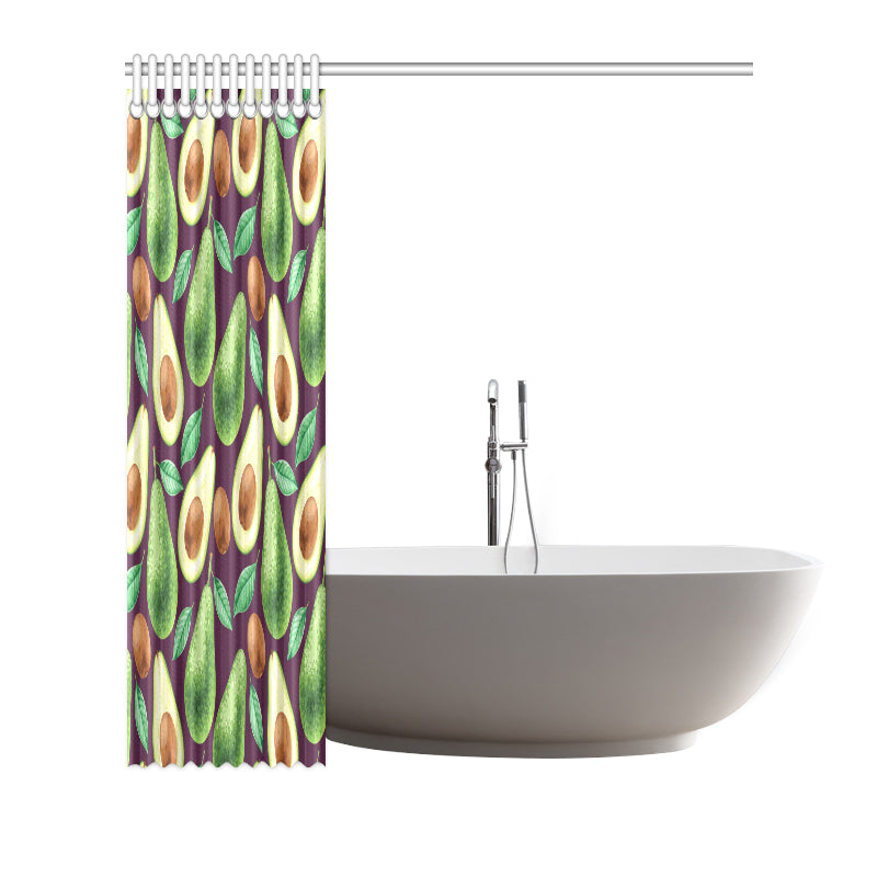 Avocado Pattern Print Design AC08 Shower Curtain